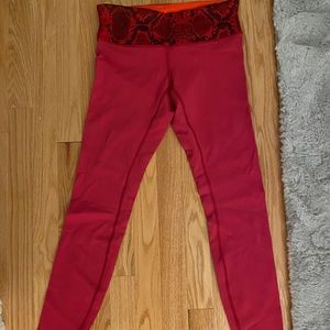 Red lululemon leggings
